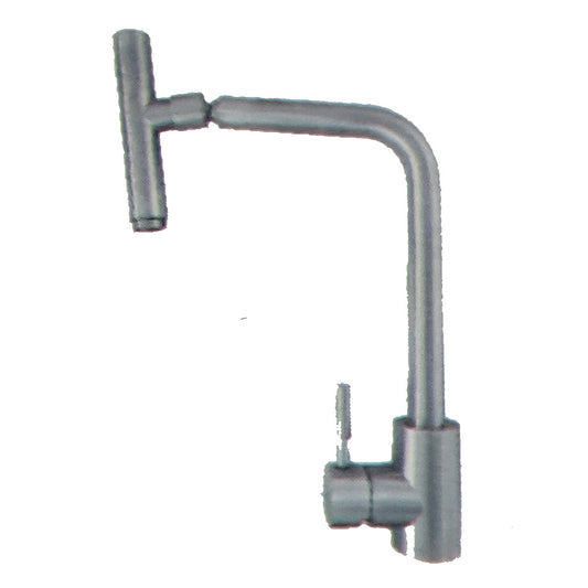 RUBINETTO LAVELLO CUCINA CANNA ALTA MODERNO MISCELATORE LAVANDINO CROMATO 1160