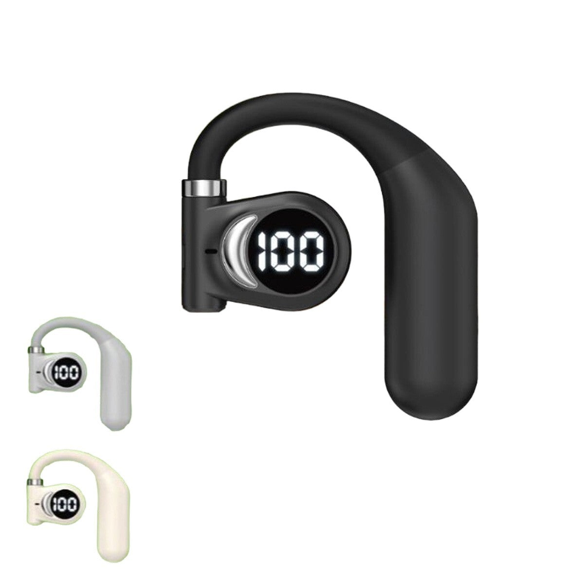 ÉCOUTEURS SPORT SANS FIL STÉRÉO INTRA-AURICULAIRES AUDIO BLUETOOTH OUVERTS LED AS-04528