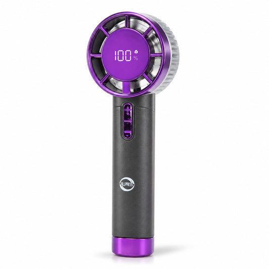 VENTILATORE PORTATILE RICARICABILE ARIA DISPLAY DIGITALE USB MINI FAN AS-06637