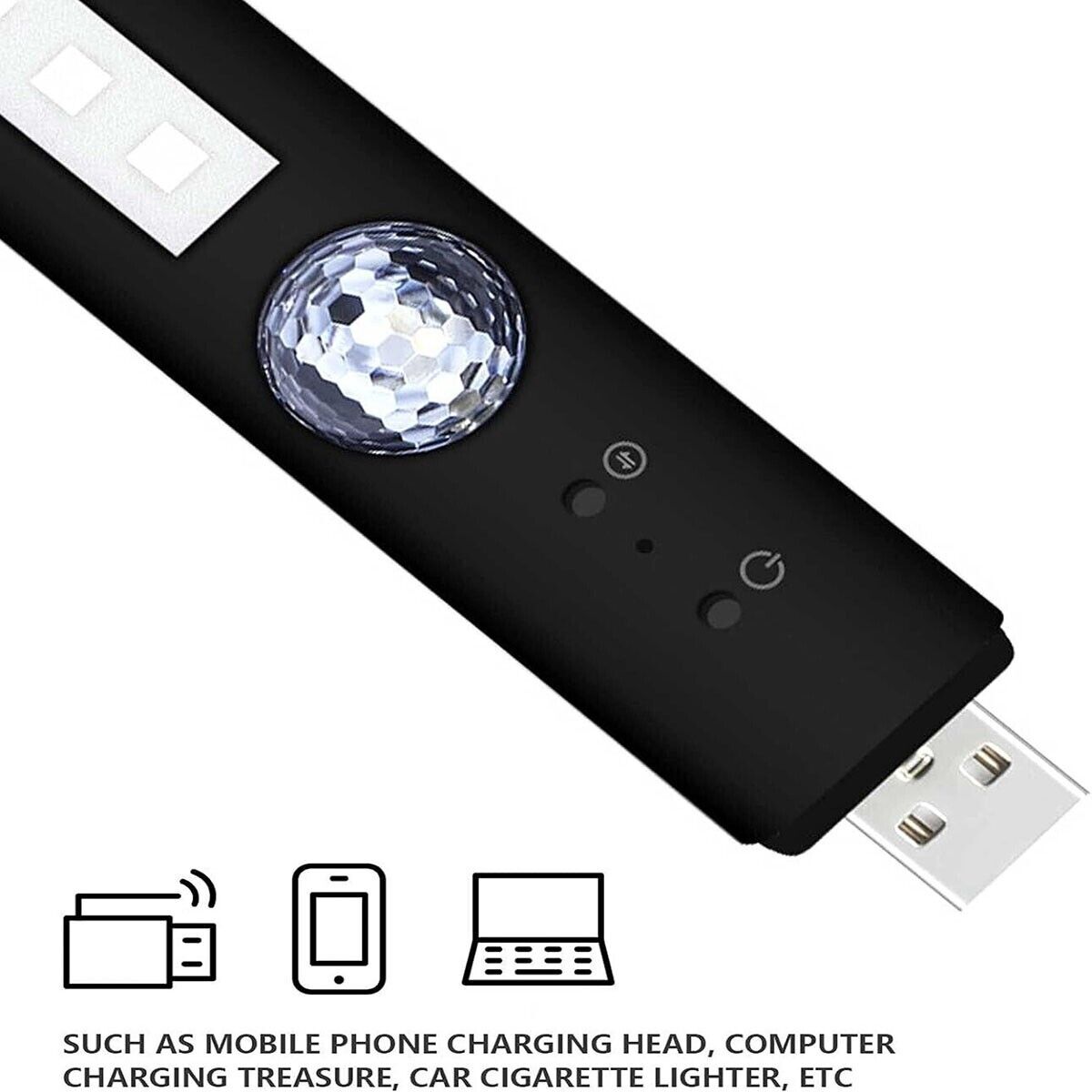 2 BARRE LED AUTO LUCE RGB INTERNI STELLE USB SENZA FILI ADESIVA CON TELECOMANDO