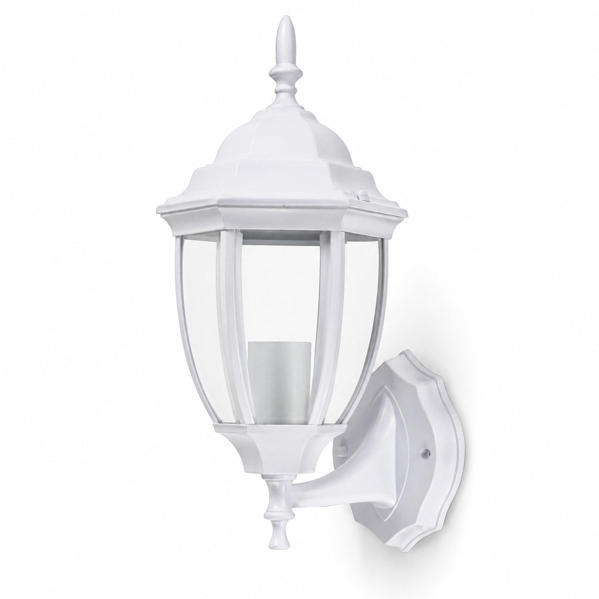 APPLIQUE DA ESTERNO LANTERNA BIANCA PARETE E27 MAX 60W CLASSICA GIARDINO IP44 A2