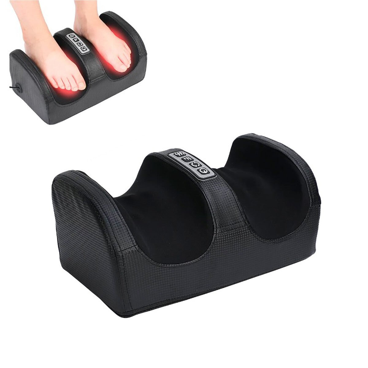 MASSAGGIATORE SHIATSU PIEDI GAMBE POLPACCI TERMOTERAPIA INFRAROSSI TIMER