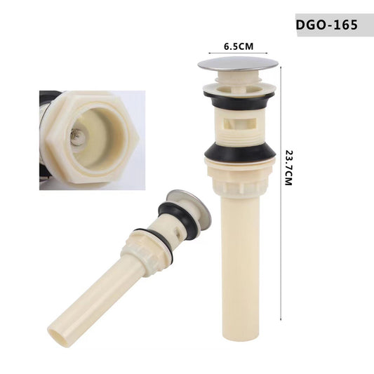 BONDE DE VIDAGE CLICK CLACK BOUCHON UNIVERSEL LAVABO ÉVIER BIDET 1/4" DGO-165