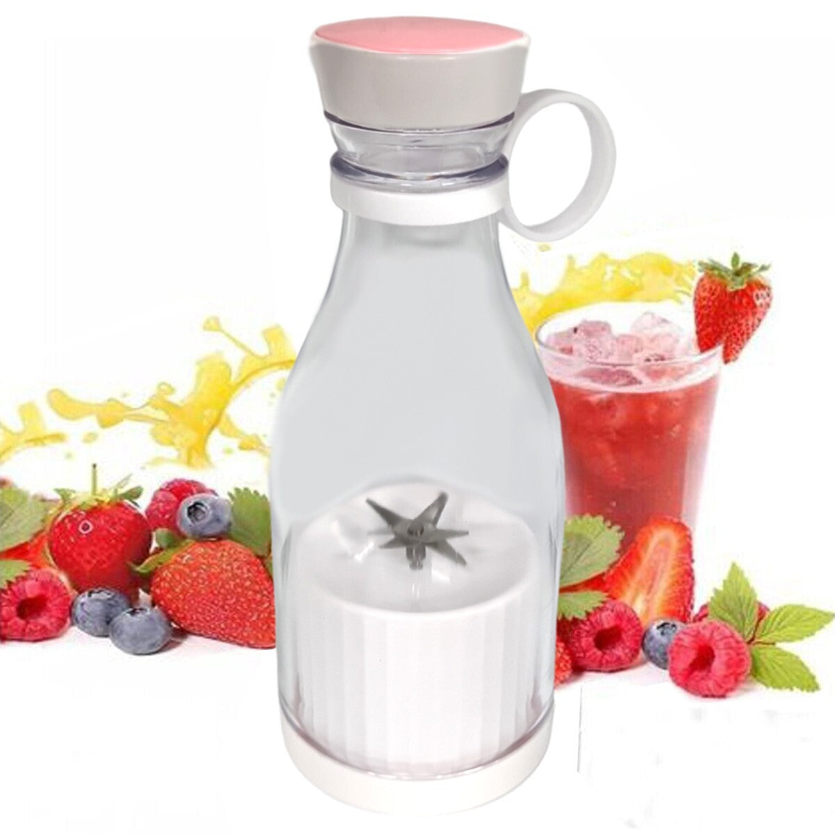 MINI MIXEUR PORTABLE USB DE VOYAGE JUS DE FRUITS SMOOTHIES 420ML