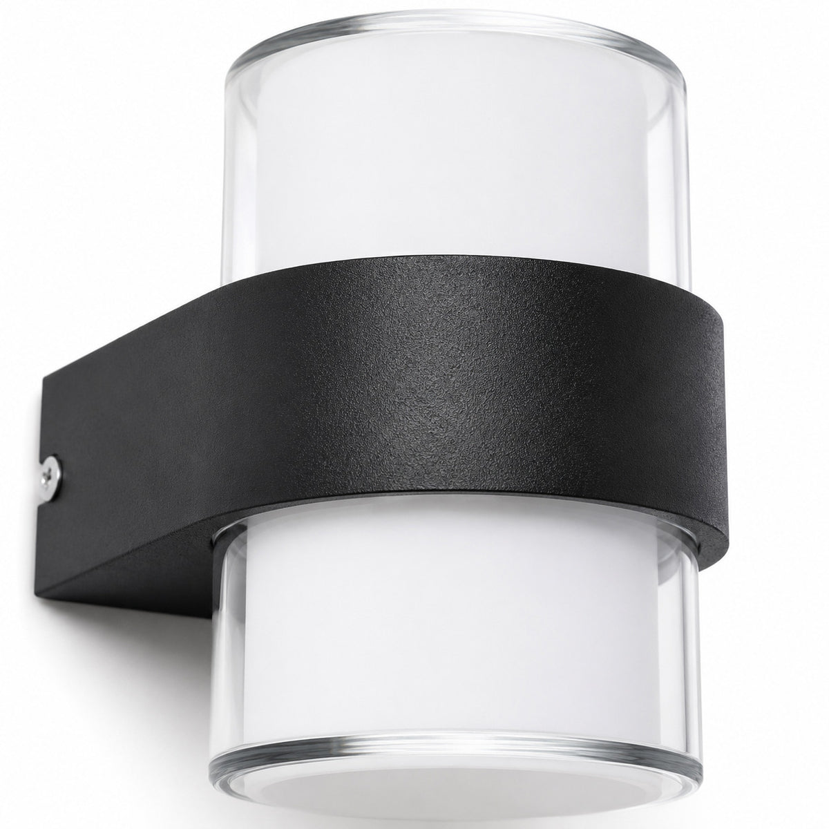 APPLIQUE LED 10W ESTERNO LAMPADA PARETE NERO IP65 3000K 4000K 6000K ET-31699