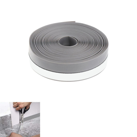 GUARNIZIONE ADESIVA PARAFREDDO PARASPIFFERI PORTE FINESTRE GRIGIO CHIARO 25MM