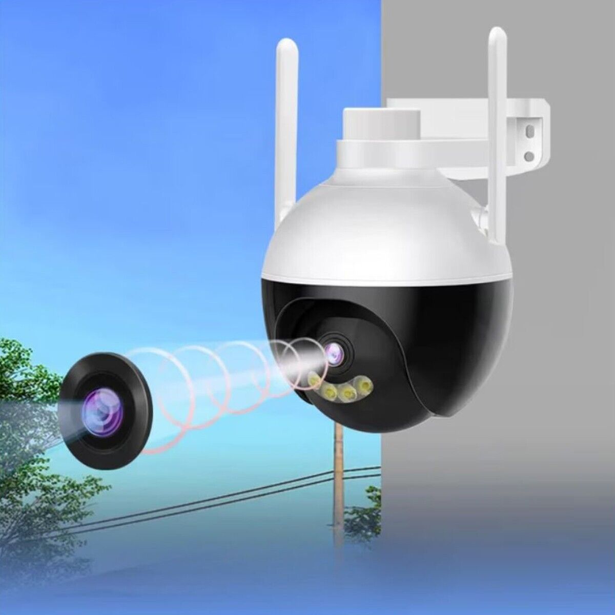 TELECAMERA VIDEOSORVEGLIANZA WIFI 5.5MM JORTAN INTERNA ESTERNA NOTTURNA JT-8289X