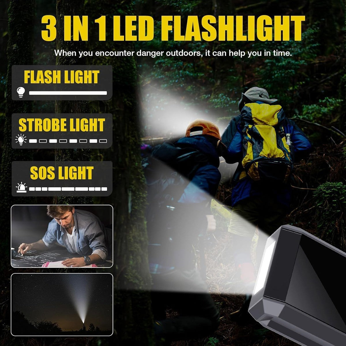DÉMARREUR DE SECOURS VOITURE 12000MAH BOOSTER 1500A POWER BANK LAMPE DE POCHE LED USB-C