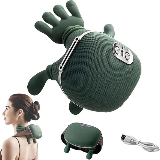 MASSAGGIATORE COLLO E CERVICALE 4D SHIATSU SENZA FILI CON CALORE MODELLO MASSAGGIO DITA