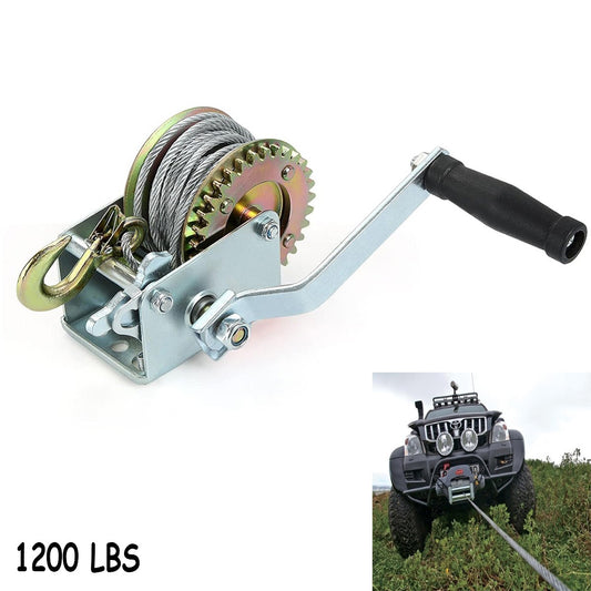 PARANCO MONTACARICHI VERRICELLO GANCIO MANUALE ARGANO 1200 LBS CAVO ACCIAIO