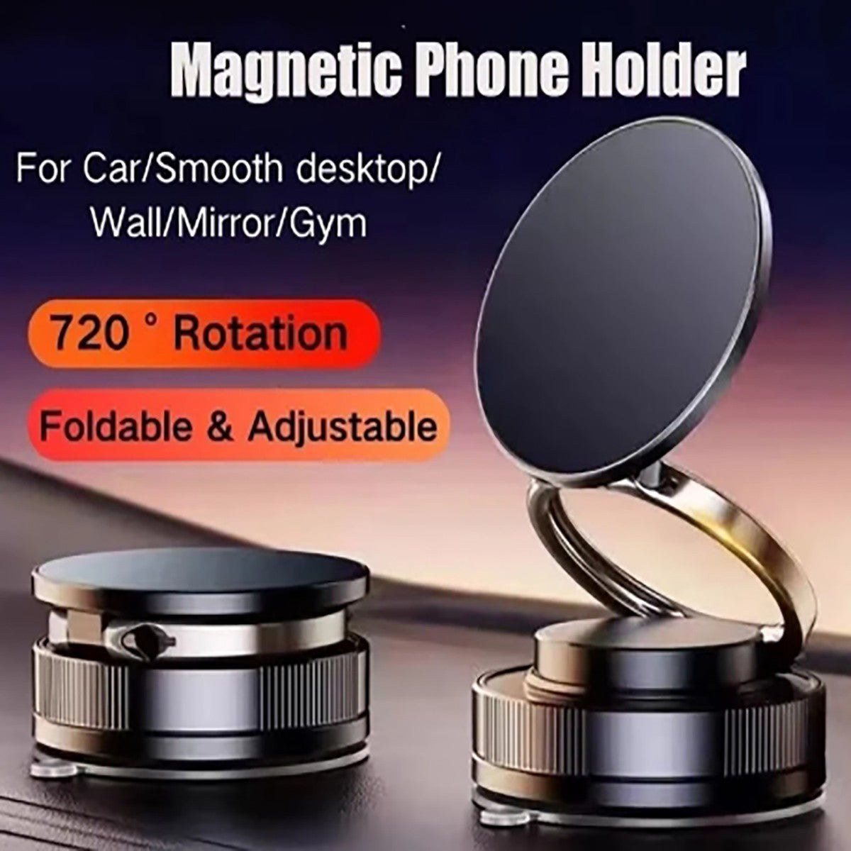 SUPPORT VOITURE MAGNÉTIQUE smartphone ASPIRE MAGSAFE CERCLE ROTATIF ROTATION 360
