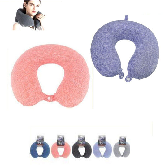 CUSCINO DA VIAGGIO COLLO CERVICALE IN TESSUTO MEMORY FOAM RELAX AUTO TRENO AEREO
