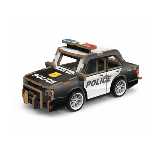 PUZZLE 3D VOITURE DE POLICE EN BOIS JEU DE CONSTRUCTION ENFANTS VÉHICULE MINIATURE 32384