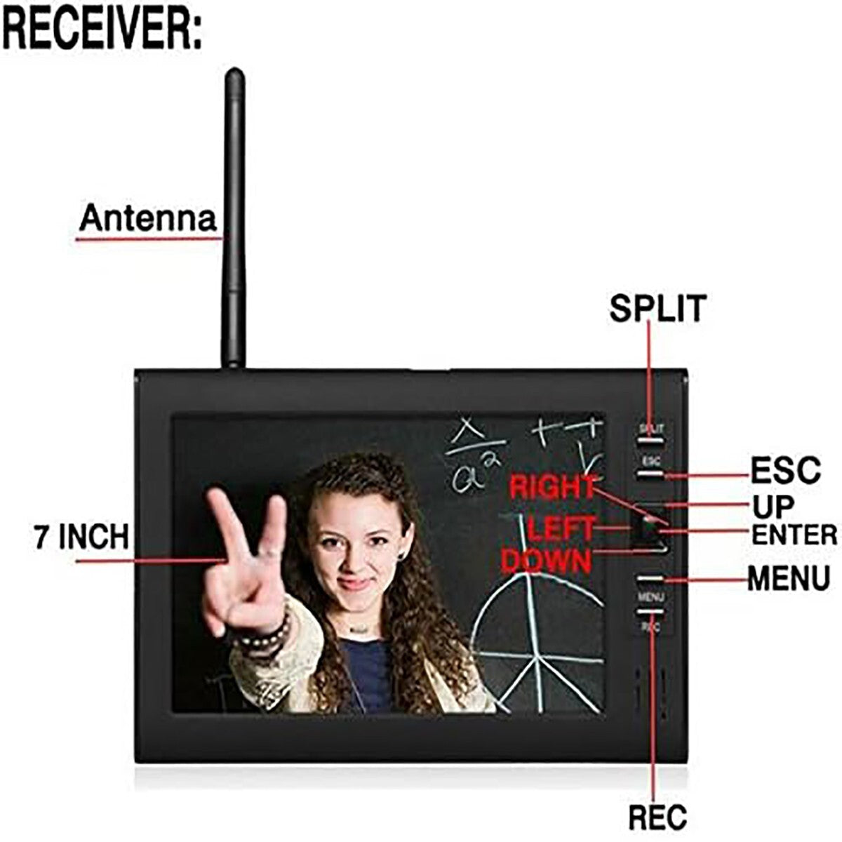 KIT DVR WIRELESS A 4 CANALI TELECAMERE MONITOR TFT 7"  VISIONE NOTTURNA 2.4GHZ