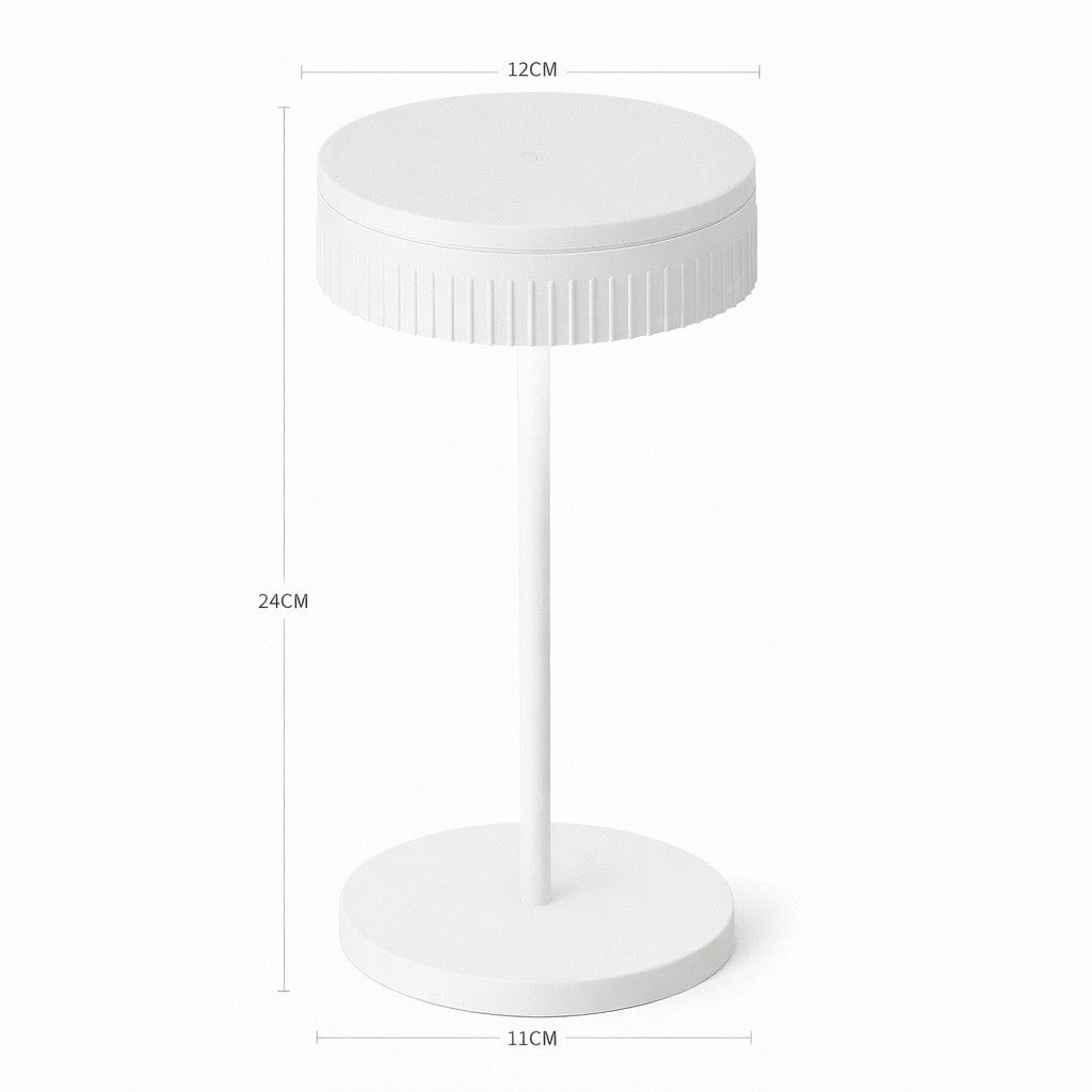 LAMPADA TAVOLO LED RICARICABILE TOUCH USB 2000MAH DESIGN MODERNO BIANCA LPT146