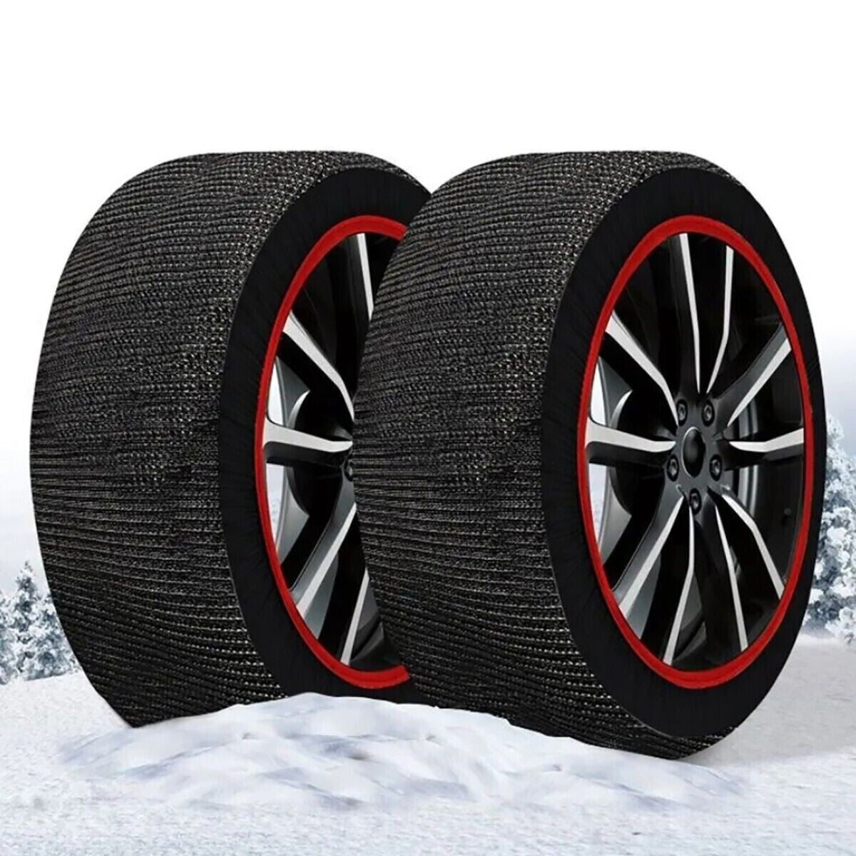 CALZA NEVE OMOLOGATE ITALIA EN 16662-1 2 CALZE TESSILI PNEUMATICI AUTO TAGLIA S