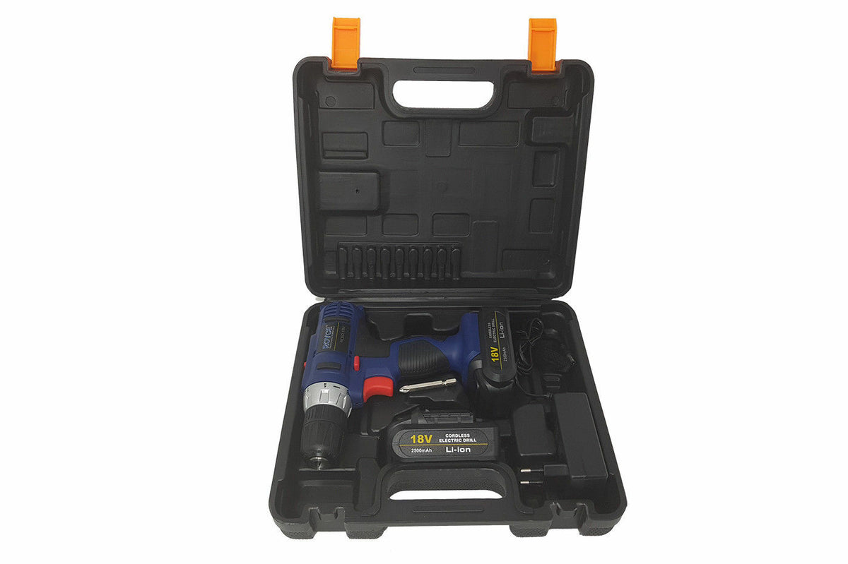 Perceuse visseuse sans fil électrique 2 batteries rechargeables R18V 2500 mAh