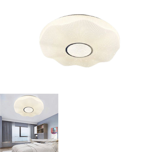 PLAFONIERA LED SOFFITTO 50W LUCE FREDDA BORDO ONDULATO CIELO STELLATO BTL-1011