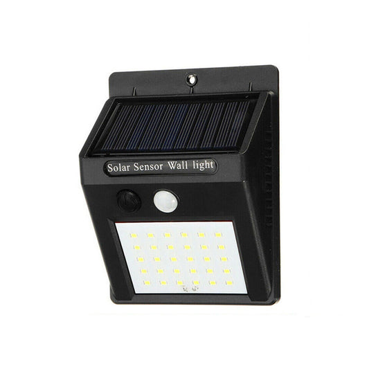 SPOT LUMINEUX 30 LED AVEC PANNEAU SOLAIRE RECHARGEABLE DÉTECTEUR DE MOUVEMENT EXTÉRIEUR