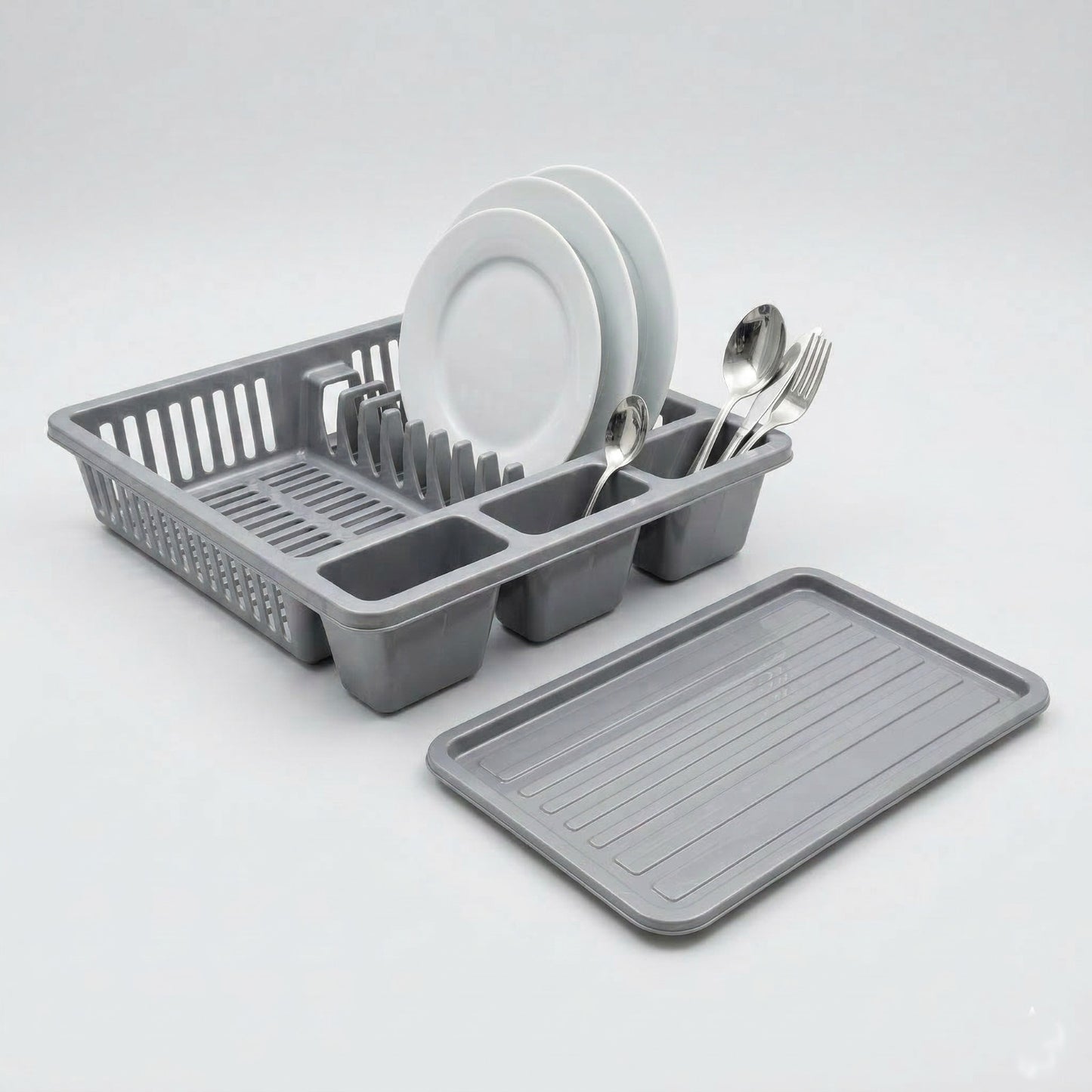 SCOLAPIATTI CON VASSOIO RACCOGLIGOCCE 45X35CM PORTAPOSATE PER CUCINA CASA ACQUA