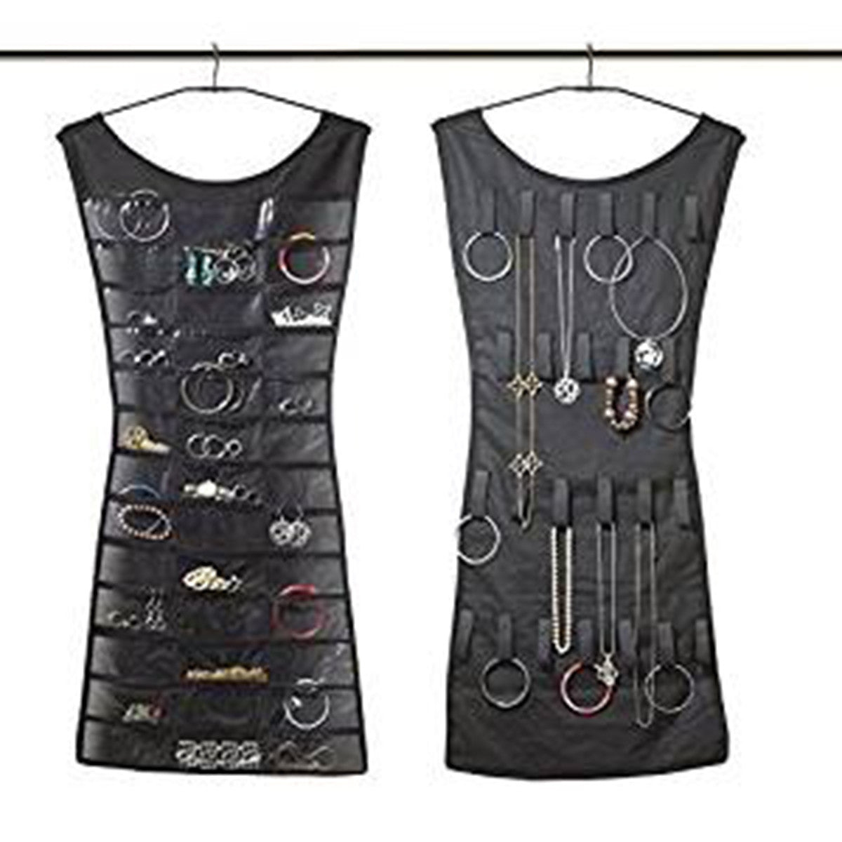 ROBE PORTE-BIJOUX PRÉSENTOIR BOUCLES D'OREILLES BRACELETS BAGUES BIJOUX FANTAISIE -