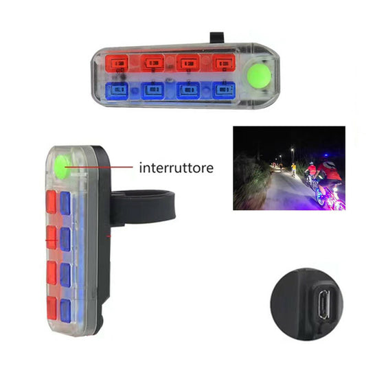 FEU ARRIÈRE LED RECHARGEABLE USB FEU DE TROTTINETTE VÉLO TE-B0438