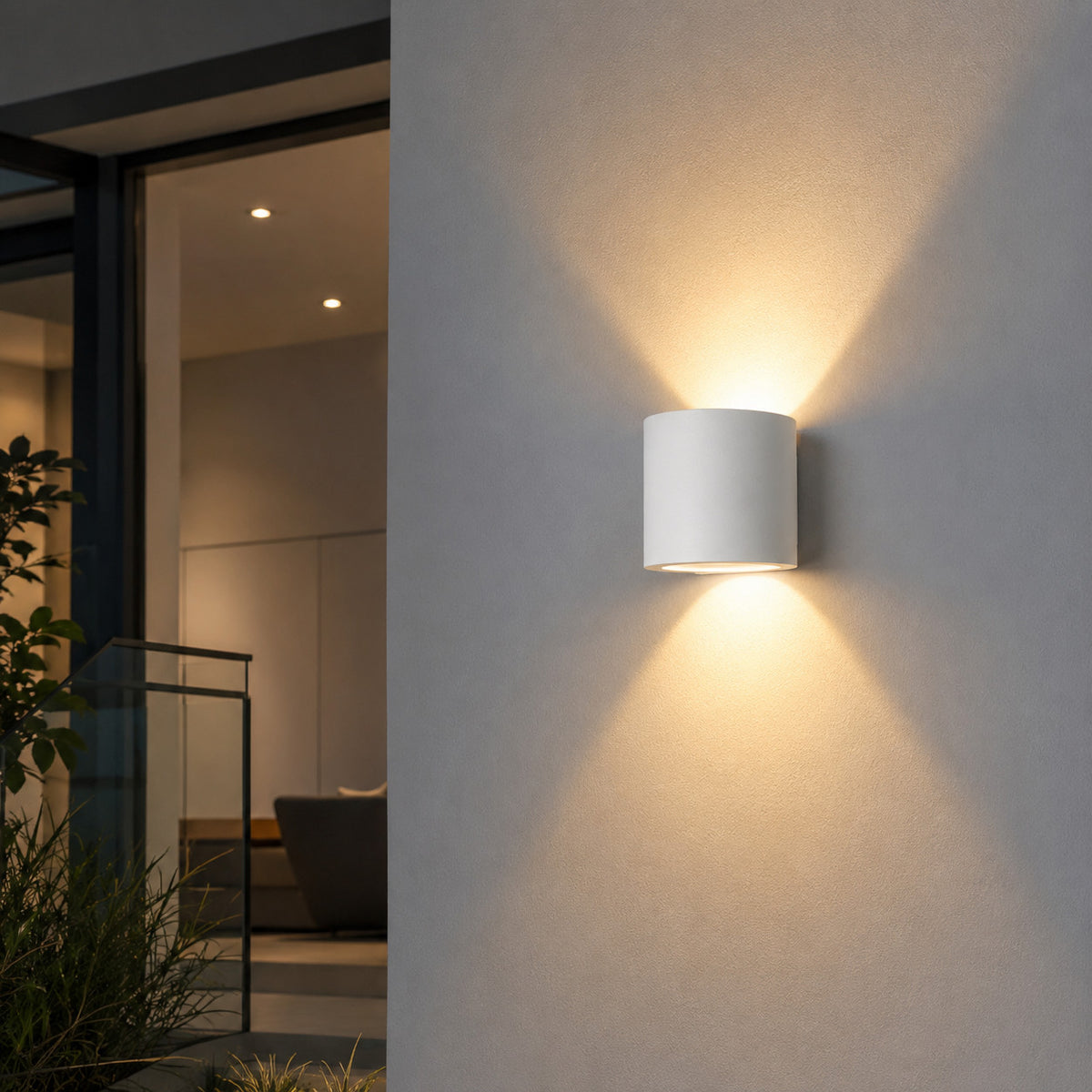 APPLIQUE LED 12W ESTERNO LAMPADA PARETE BIANCA IP65 3000K 4000K 6000K ET-31685