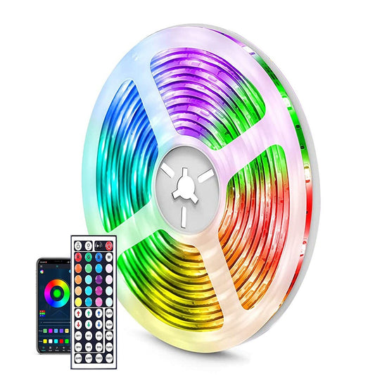 RUBAN LED ADHÉSIF 5M LED CMS 5050 RVB MULTICOLORE SMART APP TÉLÉCOMMANDE