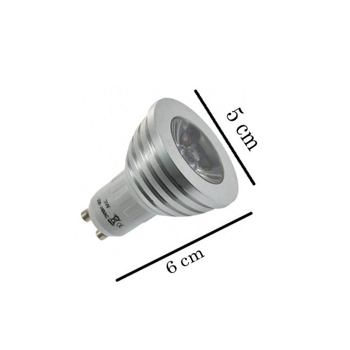 FARETTO LED LUCE RGB GU10 LAMPADINA 5W MULTICOLORE PROGRAMMABILE TELECOMANDO