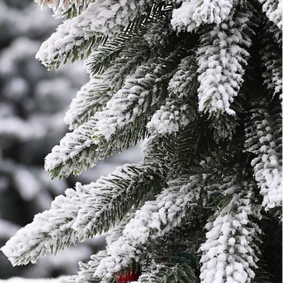 SAPIN DE NOËL ARTIFICIEL VERT ENNEIGÉ PETIT 40 CM AVEC NEIGE BAIES