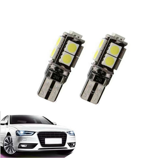COPPIA LAMPADINE 9 LED SMD T10 5050 AUTO 6000K CANBUS 2.1W LAMPADINA 12V CA02706