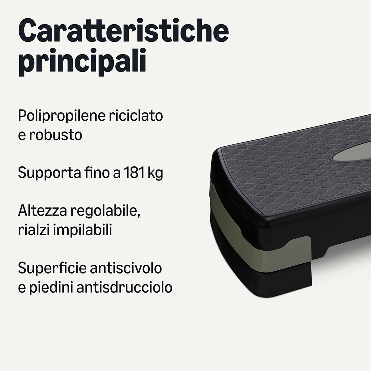 STEPPER AEROBICA PEDANA STEP REGOLABILE 2 LIVELLI CARDIO FITNESS YOGA PALESTRA