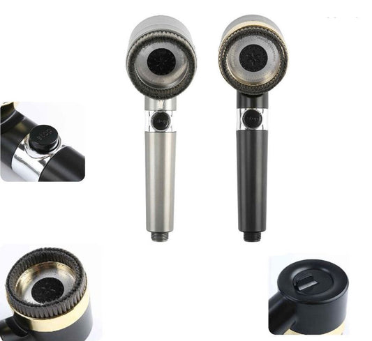 SOFFIONE DOCCIA DOCCETTA FILTRO MULTIGETTO REGOLABILE SPAZZOLA CORPO 03479