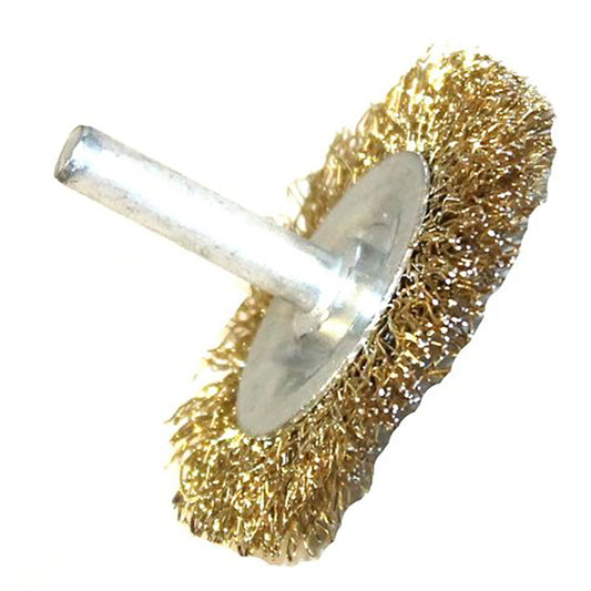 BROSSE MÉTALLIQUE ACIER LAITON DÉCAPANTE 50MM POUR PERCEUSE