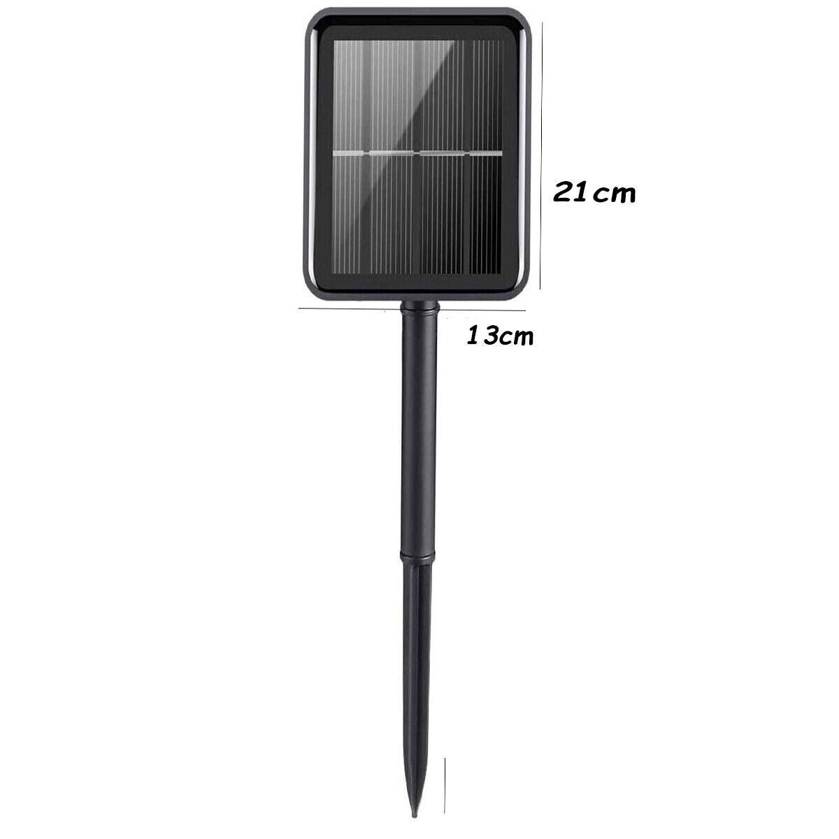 CATENA LUMINOSA SOLARE ESTERNO 30 PORTALAMPADE 10M LUCE FREDDA LUCI GIARDINO