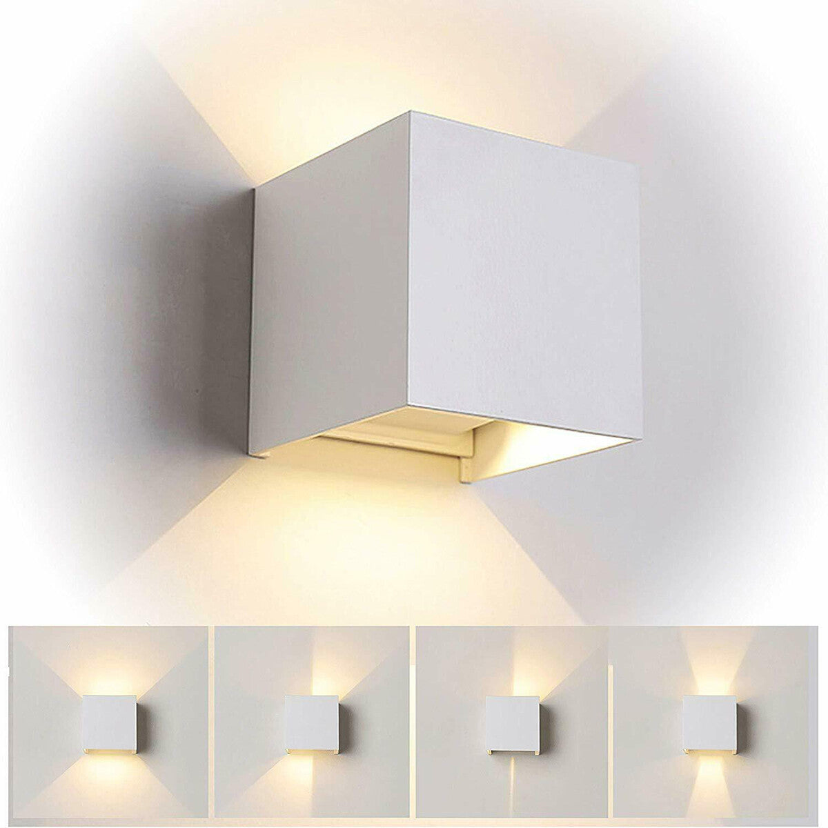APPLIQUE CUBO LED 10W SPOT MURAL LAMPE BLANC NATUREL 4000K