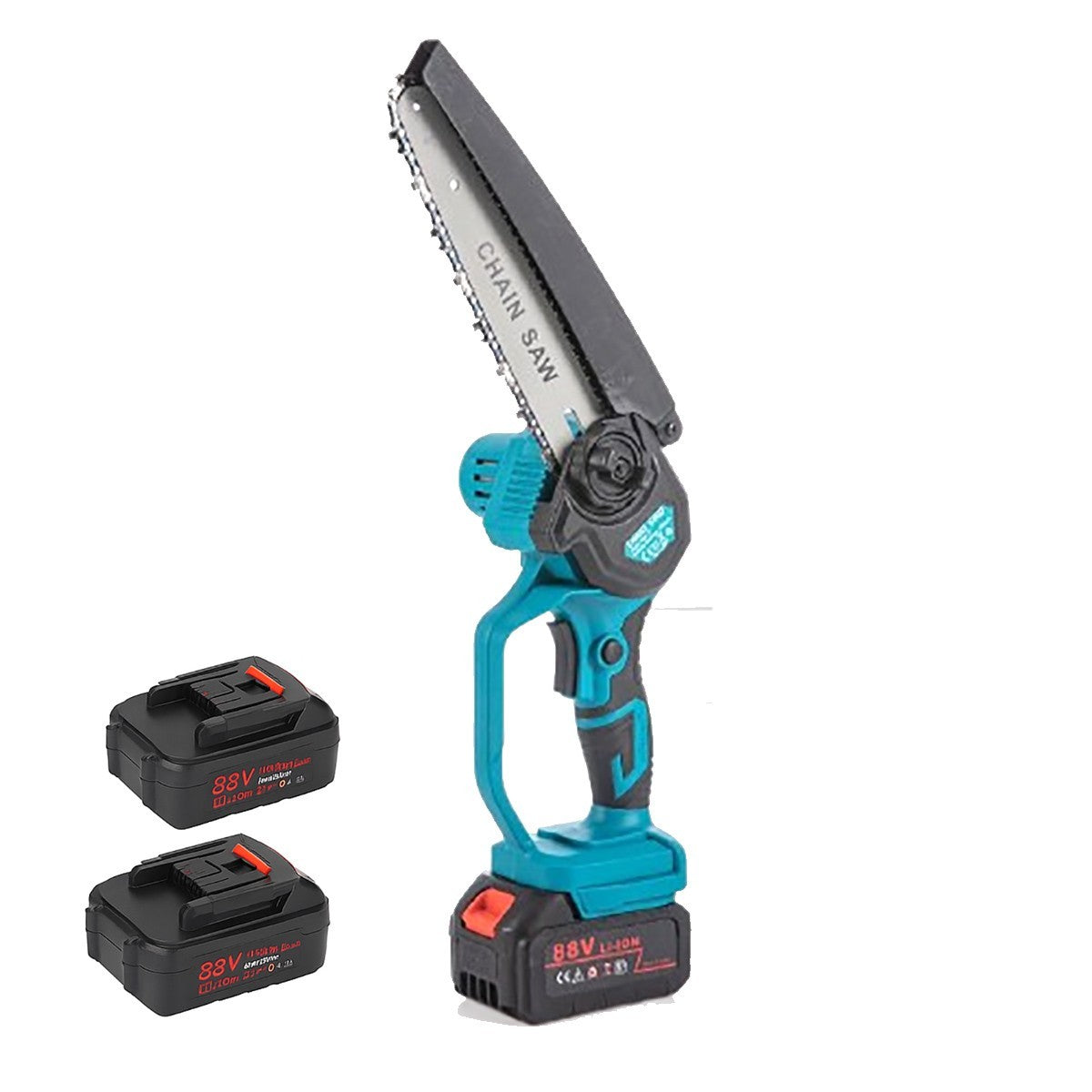 MINI MOTOSEGA 8" PORTATILE RICARICABILE A BATTERIA 88V POTATURA LEGNO 08205