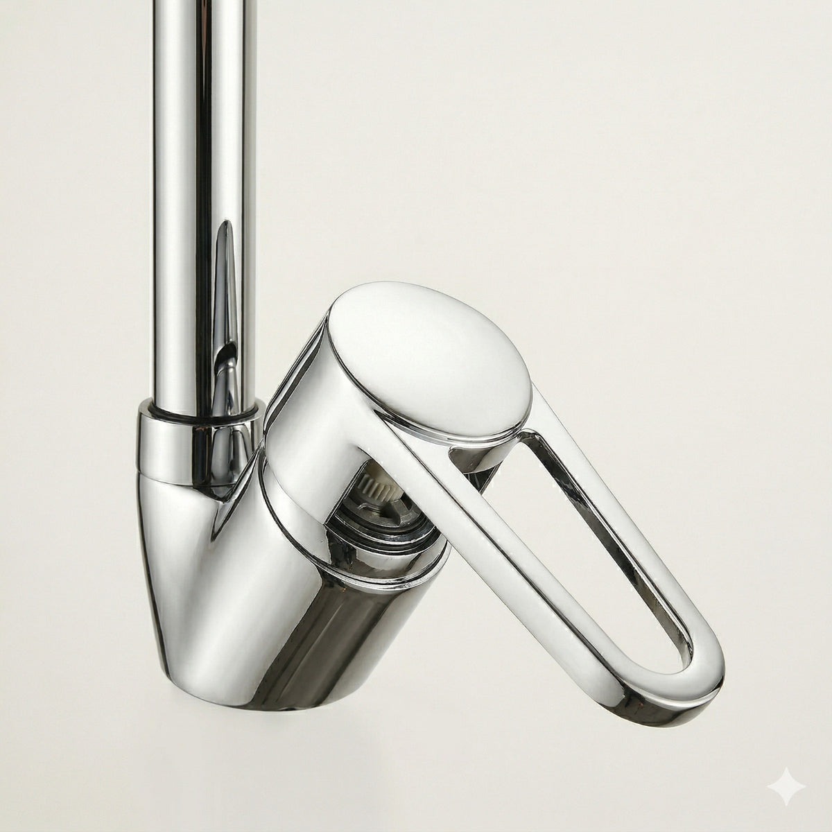 ROBINET DE CUISINE MITIGEUR MONOCOMMANDE ÉVIER COL DE CYGNE PIVOTANT 8568