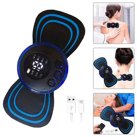 MINI MASSEUR ÉLECTRIQUE DE COU PORTABLE MASSAGE CERVICAL ANTISTRESS