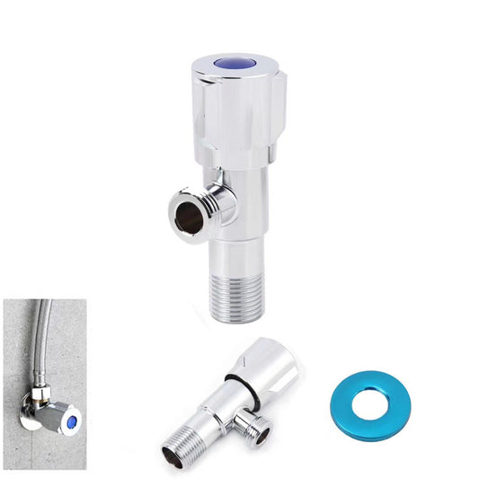 ROBINET THERMOSTATIQUE D'ÉQUERRE RACCORD 1/2" ACIER INOXYDABLE RADIATEUR DGO-149
