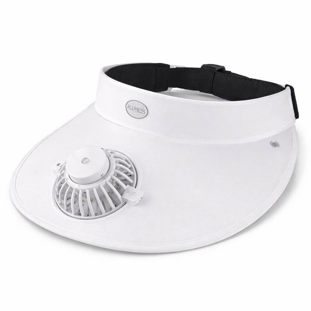 CAPPELLO CON VISIERA E VENTILATORE RICARICABILE 3 VELOCITÀ USB-C 400mAh ESTATE