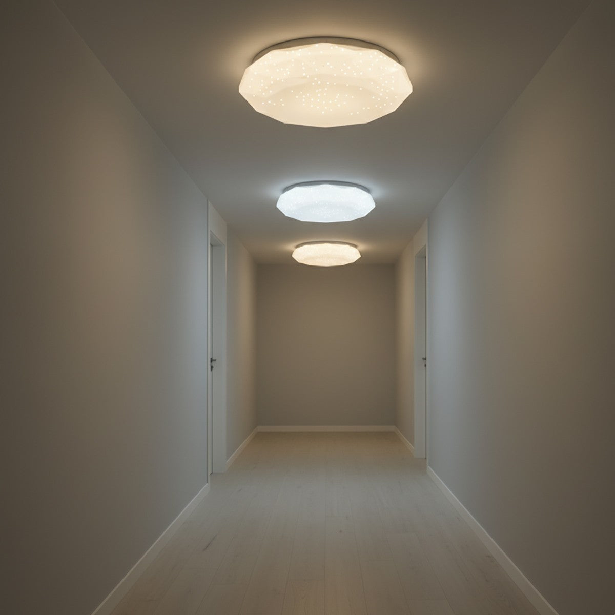 PLAFONIERA LED 60W 3000K 4000K 6500K LUCE REGOLABILE STILE DIAMANTE 31600
