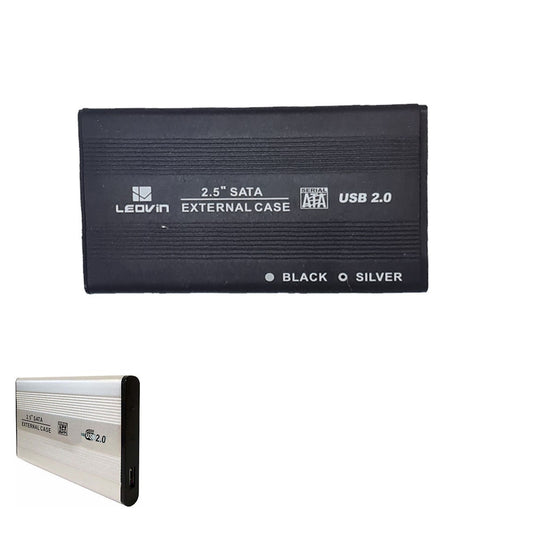 BOÎTIER EXTERNE DISQUE DUR ALUMINIUM HD 2.5" SATA USB 2.0 HDD LE-105