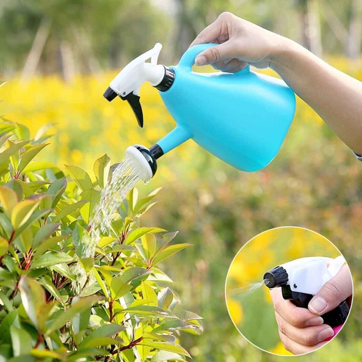 ARROSOIR 2 EN 1 SPRAY PRESSION RÉGLABLE BOUTEILLE 1.5L 19X25