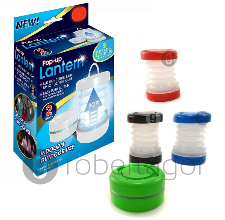 4 MINI LANTERNES LAMPES LUMIÈRE LED TORCHES DE POCHE INTÉRIEUR EXTÉRIEUR CAMPING