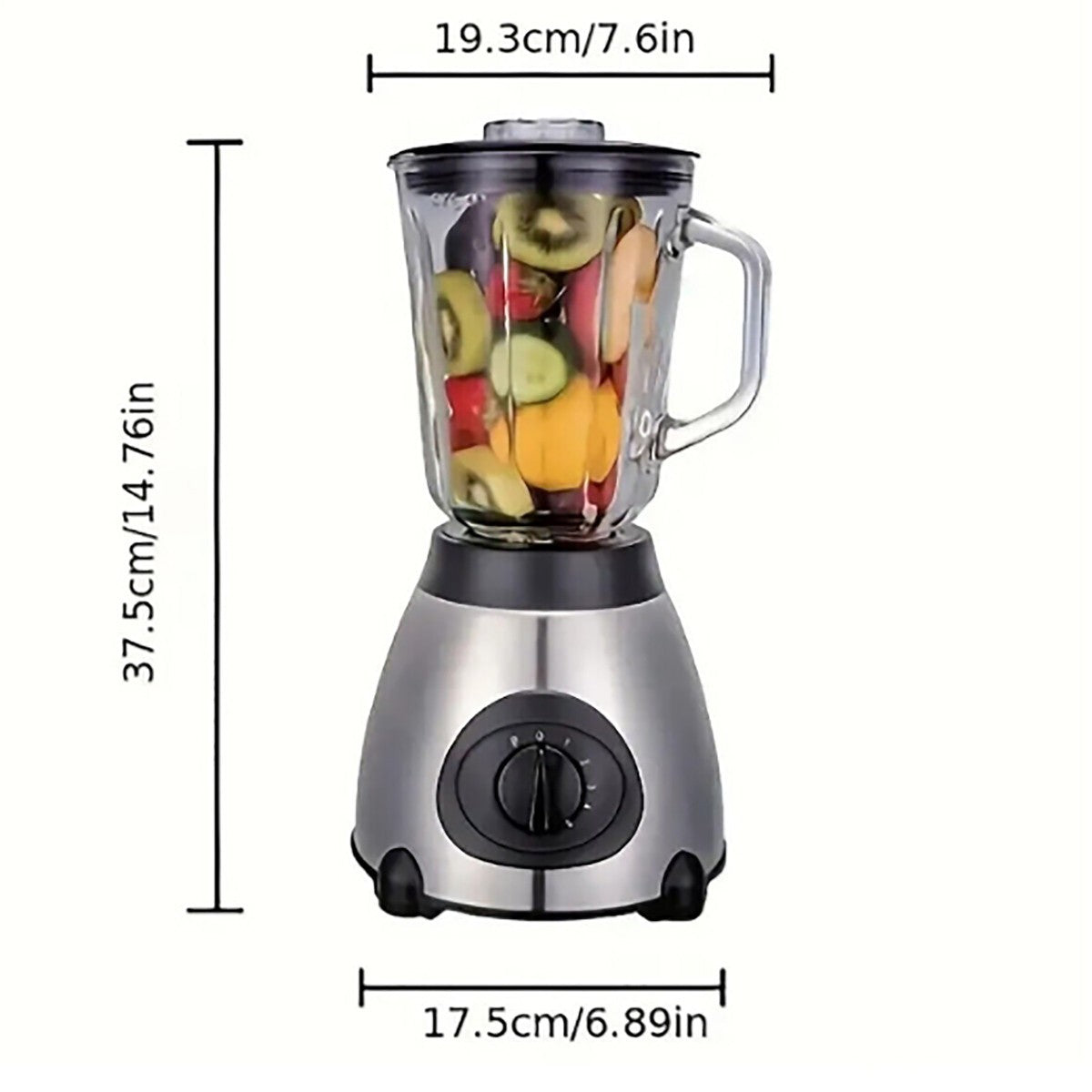 MIXEUR ÉLECTRIQUE 2 EN 1 MOULIN À CAFÉ HACHOIR 800W BLENDER FRUITS 1.5L 0471