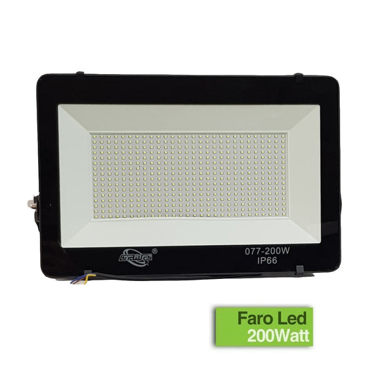 PROJECTEUR D'EXTÉRIEUR À LED 200W HAUTE LUMINOSITÉ AVEC 448 LED LUMIÈRE BLANCHE SMD IP66