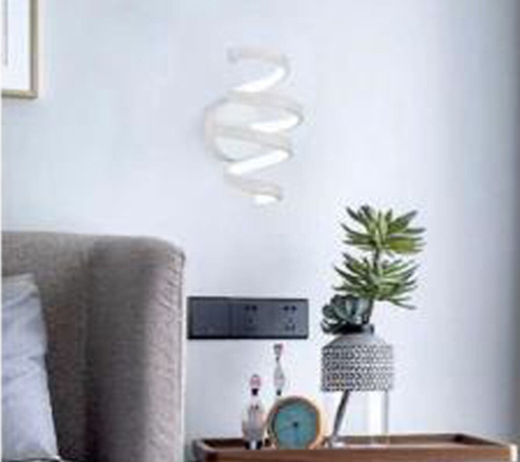 APPLIQUE MURALE INTÉRIEURE MODERNE SPIRALE 18W LUMIÈRE FROIDE ST-001