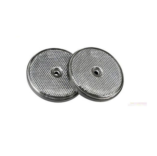 CATADIOTTRO CATARIFRANGENTI Ø72 ROULOTTE CAMPER CARRELLI CARAVAN ROTONDO BIANCO