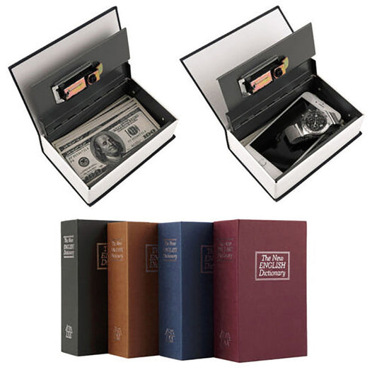 COFFRET DE SÉCURITÉ TIROIR-CAISSE LIVRE PORTE-MONNAIE CLÉ MÉTAL 114x80X45 mm
